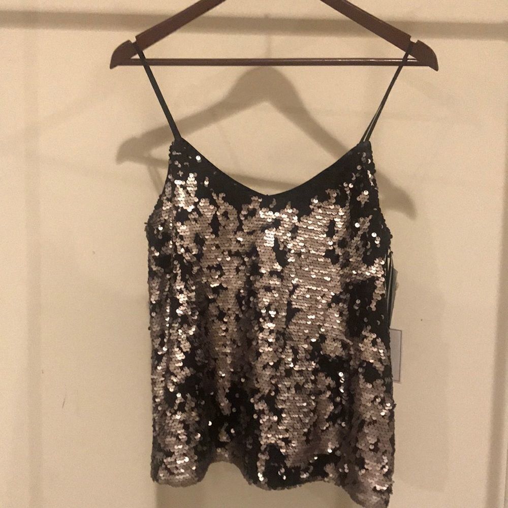 NWT 1.State Sequin Tank - Size Medium
